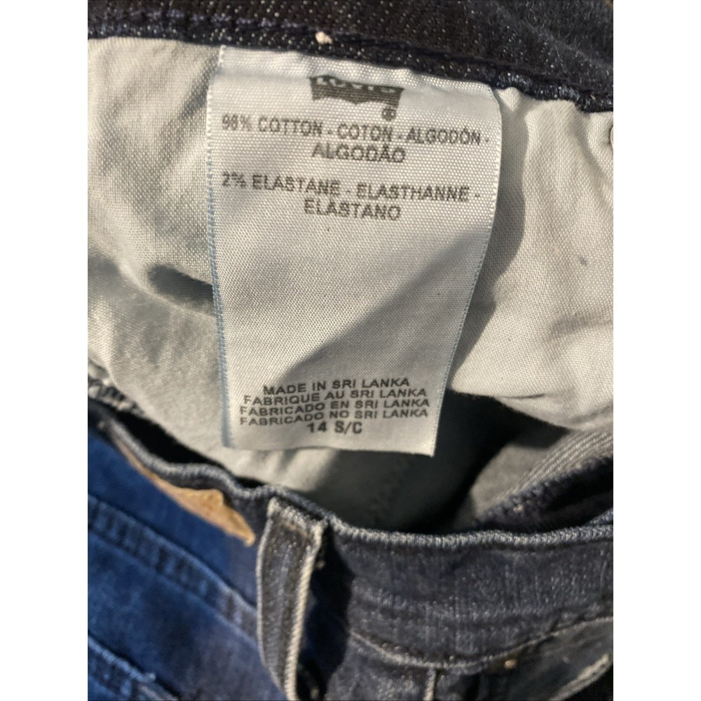 Levi's 505 Straight Leg Jeans Women's Size 14S Short Medium Wash Denim High Rise - Picture 5 of 8